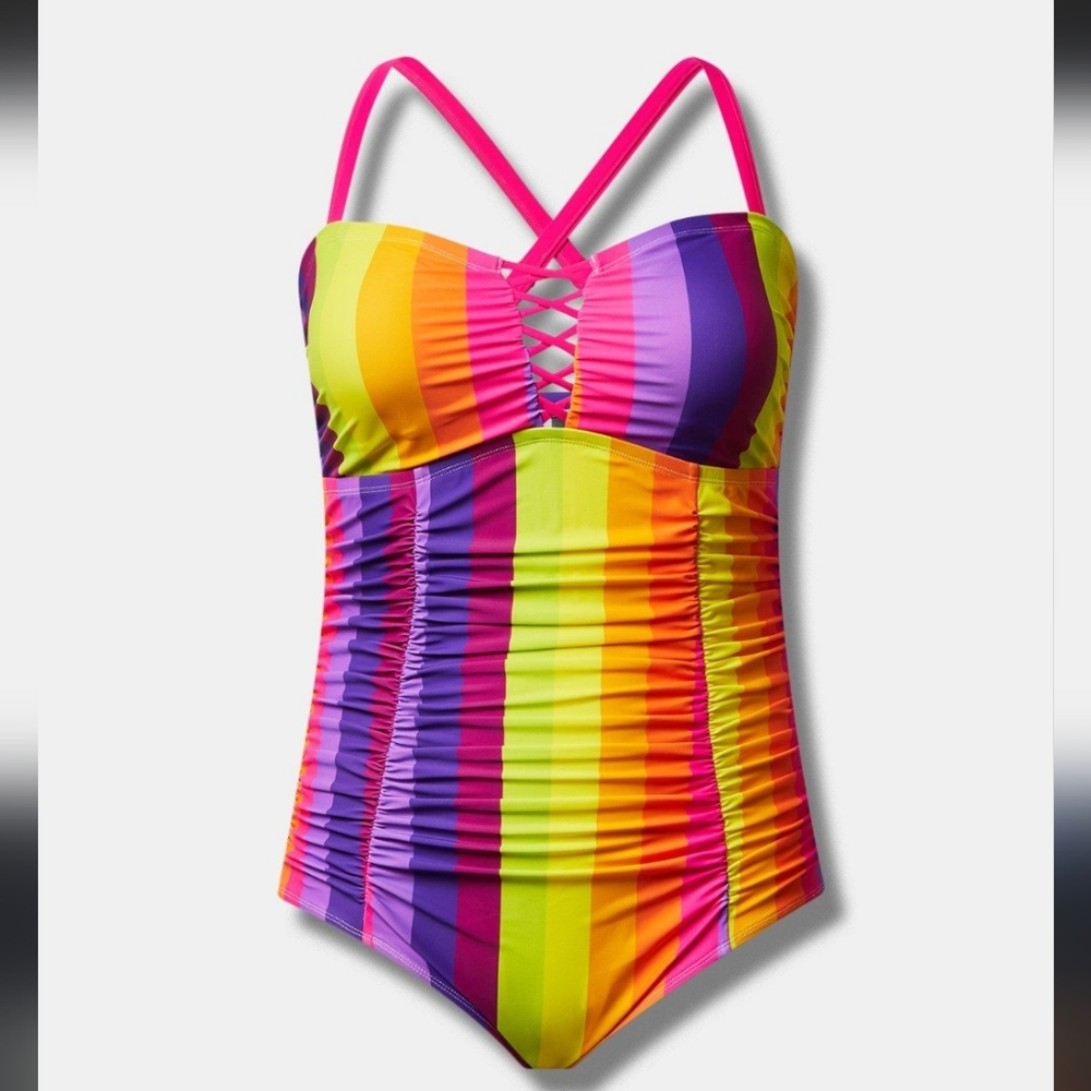 NWT Torrid Size 2, 1 piece bathing suit.